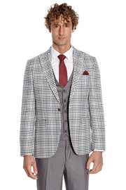 Plaid Grey Men's Suit - Wessi