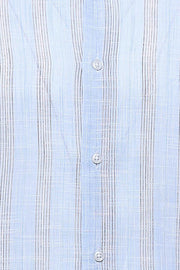 Sky Blue Striped Men's Shirt | Wessi