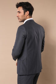 Plain Vested Anthracite Men's Suit | Wessi