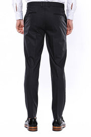 Plain Anthracite Men Pants - Wessi