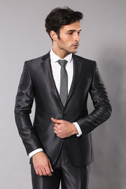 Shiny Charcoal Men's Suit | Wessi