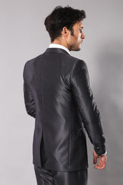 Shiny Charcoal Men's Suit | Wessi