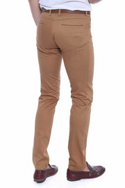 Slim Fit Cotton Brown Men Pants - Wessi