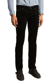 Slim Fit Velvet Black Men Trousers - Wessi