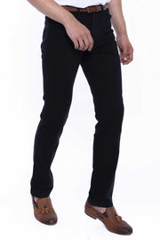 Suede Black Men Jeans - Wessi