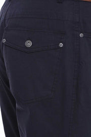 Suede Plain Covered Pocket Black Men Pants - Wessi