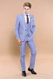 Vested Blue Men's Suit | Wessi