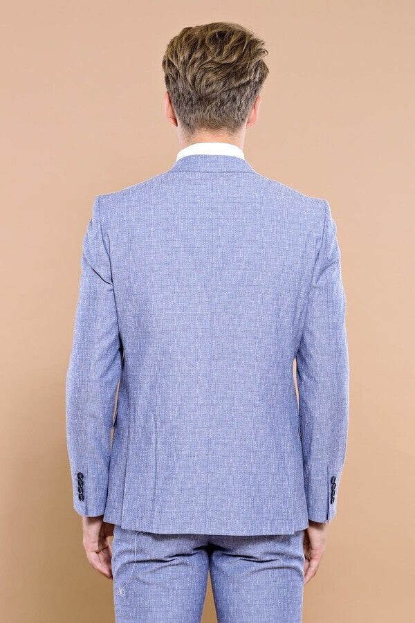 Vested Blue Men's Suit | Wessi