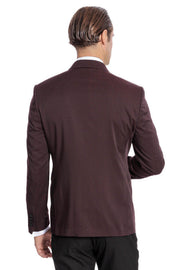 Vested Burgundy Tuxedo | Wessi