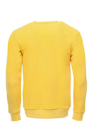 Yellow Plain Circle Neck Sweatshirt - Wessi