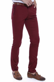 5 Pockets Burgundy Pants