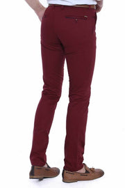 5 Pockets Burgundy Pants