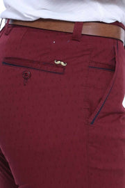 5 Pockets Burgundy Pants