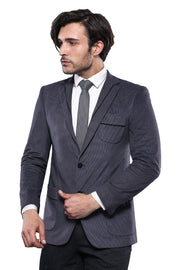 Patch Pocket Dark Grey Blazer 3-piece-suit, 38, 40, 6 Drop, Basic, Casual Blazer, Essentials, Italian Suit, Men's Blazers, Modern Fit, Plain, Slim Fit, Slim Fit Suit, Slimfit, Velvet OutletBl