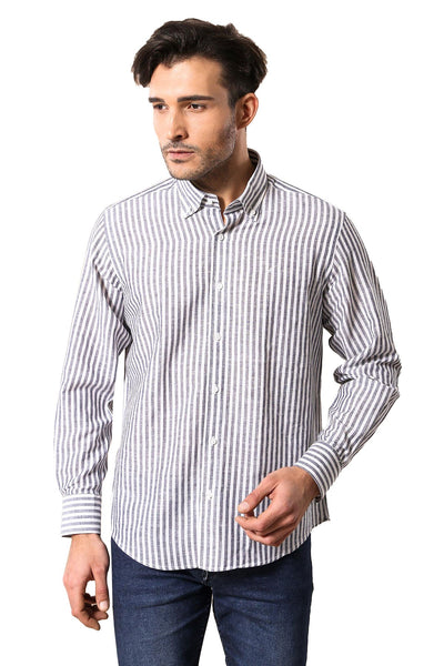 Linnen Touch Checked Long Sleeve Shirt 3-piece-suit, Casual, Checked, Cuff, Daily, Italian, Linen Blend, Long Sleeve, Modern Fit, Plaid, Shirt, Slim Fit, Slim Fit Shirt, Sport, Striped ShirtS