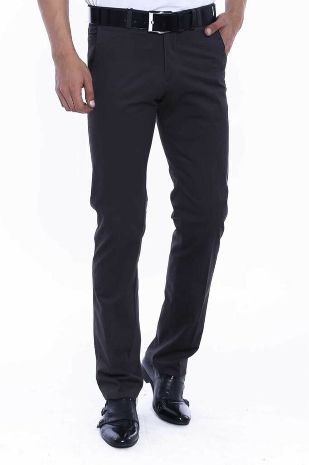 Cotton Dark Grey Pants 28, 3-piece-suit, 30, 32, 36, 38, 40, Basic, Casual, Daily, Modern Fit, Office, Plain, Slim Fit, Slim Fit Trousers, Trouser OutletTrousers - wessi