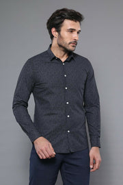 Black Patterned Shirt | Wessi