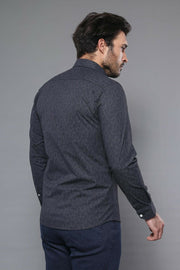 Black Patterned Shirt | Wessi