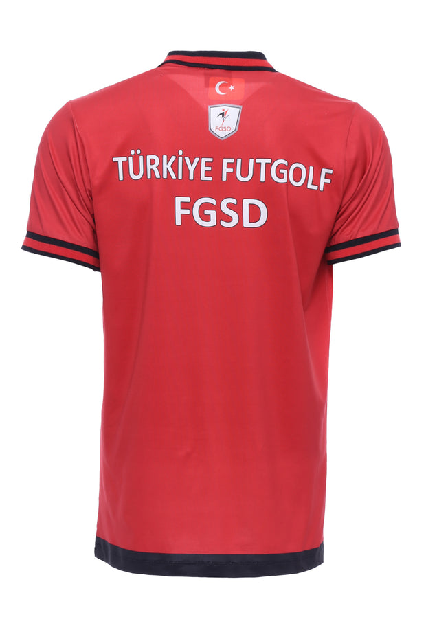 Bordo Polo Yaka BaklavalÄ± Desen Futgolf T-shirt 3xl, Footgolf T-Shirts, Futgolf, L, M, Patterned, Polo, S, Sport, T-Shirt, XL T-ShirtFootgolf T-Shirts - wessi