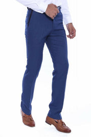 Blue Cotton Pants