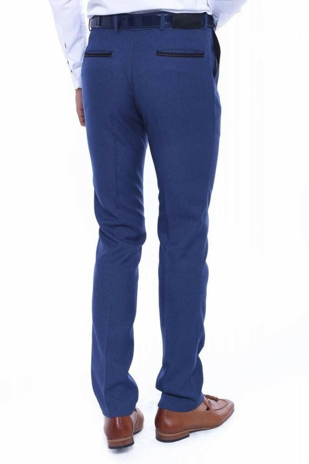 Blue Cotton Pants