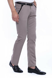 Cream Cotton Trousers 3-piece-suit, 30, 32, 34, 36, 38, 40, Basic, Brown, Casual, Daily, Modern Fit, Office, Plain, Slim Fit, Slim Fit Trousers, Trouser OutletTrousers - wessi