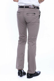 Cream Cotton Trousers 3-piece-suit, 30, 32, 34, 36, 38, 40, Basic, Brown, Casual, Daily, Modern Fit, Office, Plain, Slim Fit, Slim Fit Trousers, Trouser OutletTrousers - wessi