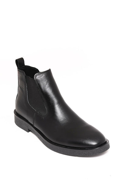 Black Leather Chelsea Boots | Wessi