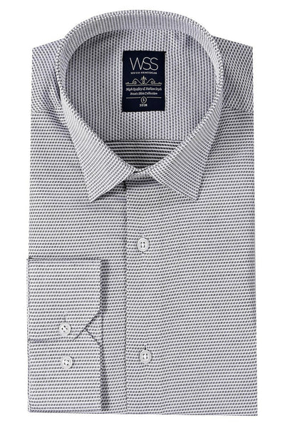 Light Grey Casual Patterned Shirt 3-piece-suit, Cuff, Daily, Dot Patterned, Essentials, Grey, Italian, L, Long Sleeve, M, Modern Fit, Office, Patterned, S, Shirt, Slim Fit, Slim Fit Shirt, wh