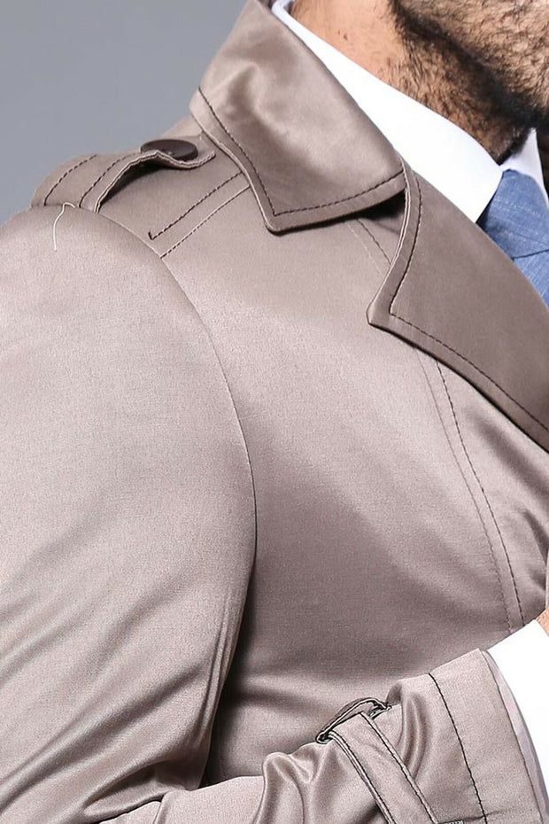 Double Breasted Beige Trenchcoat | Wessi 3-piece-suit, Double Breasted, Modern Fit, Outwear, Slim Fit, Trenchcoat OutwearTrenchcoat - wessi