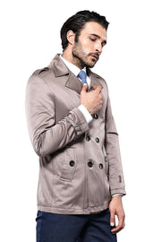 Double Breasted Beige Trenchcoat | Wessi 3-piece-suit, Double Breasted, Modern Fit, Outwear, Slim Fit, Trenchcoat OutwearTrenchcoat - wessi