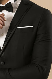 2-Piece Black Men's Wedding Suit | Wessi