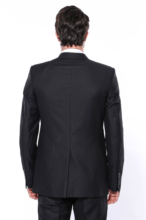 8 Drop Black Men's Suit | Wessi