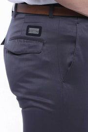 Amblemed Covered Pocket Cotton Grey Pants