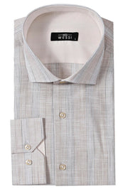 Beige Checked Shirt | Wessi