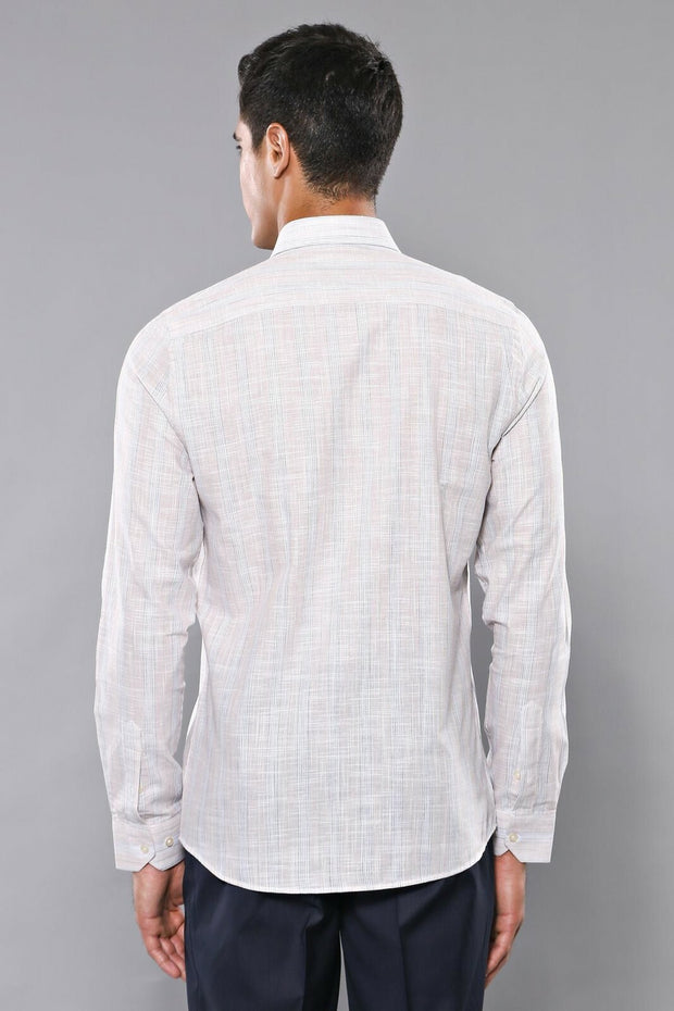 Beige Checked Shirt | Wessi