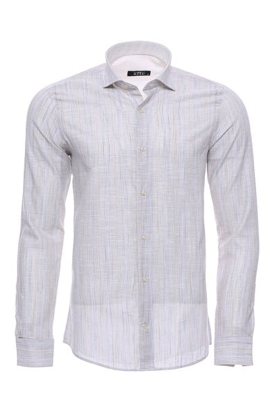 Beige Checked Shirt | Wessi