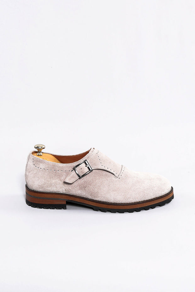 Beige Suede Classic Shoe | Wessi