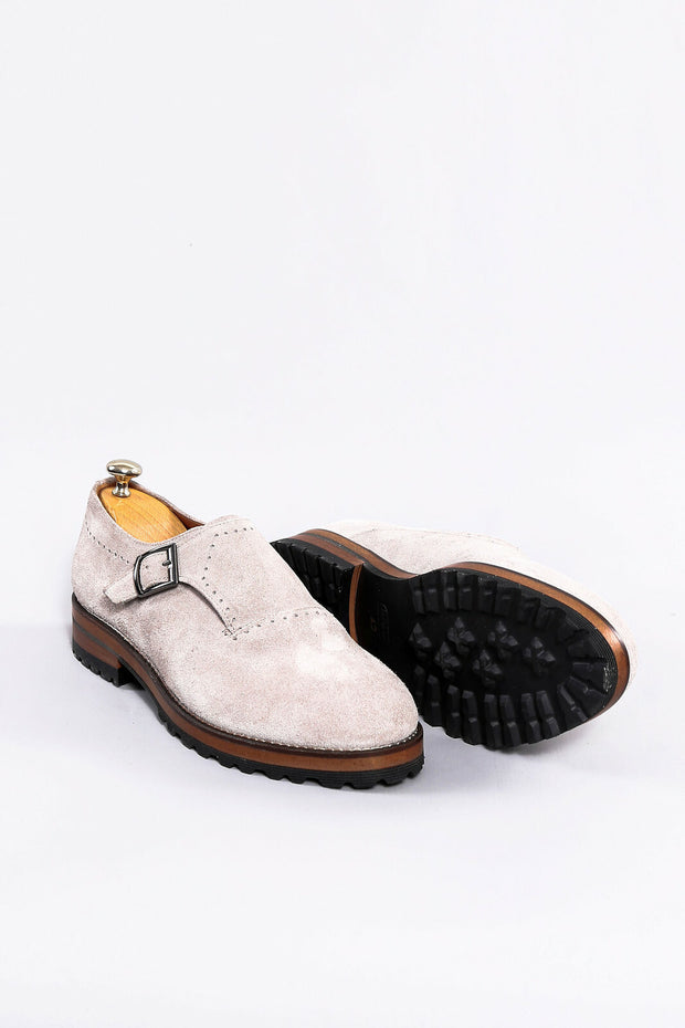 Beige Suede Classic Shoe | Wessi