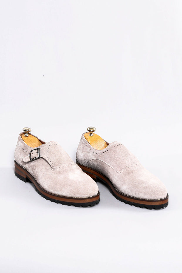 Beige Suede Classic Shoe | Wessi