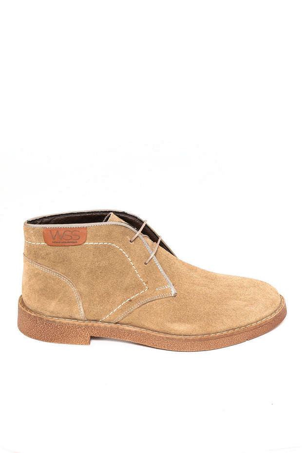 Beige Suede Men's Boots | Wessi