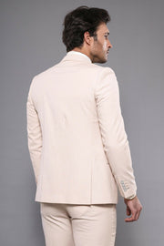 Beige Vested Suit for Men | Wessi