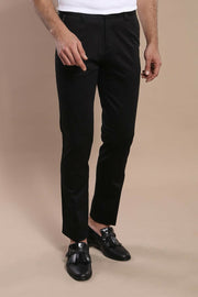 Black Cotton Trousers | Wessi