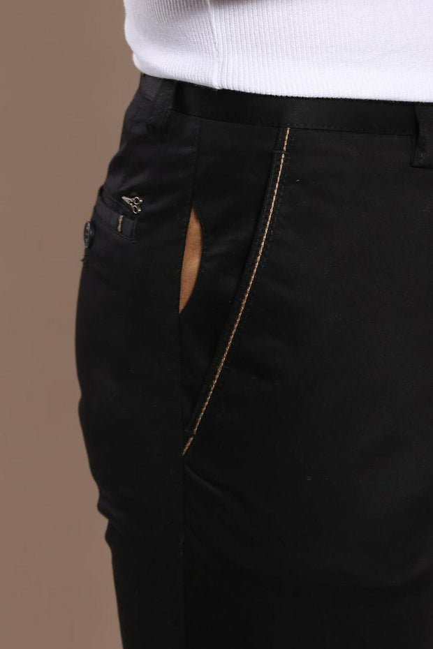 Black Cotton Trousers | Wessi