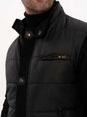 Black Quilted Coat