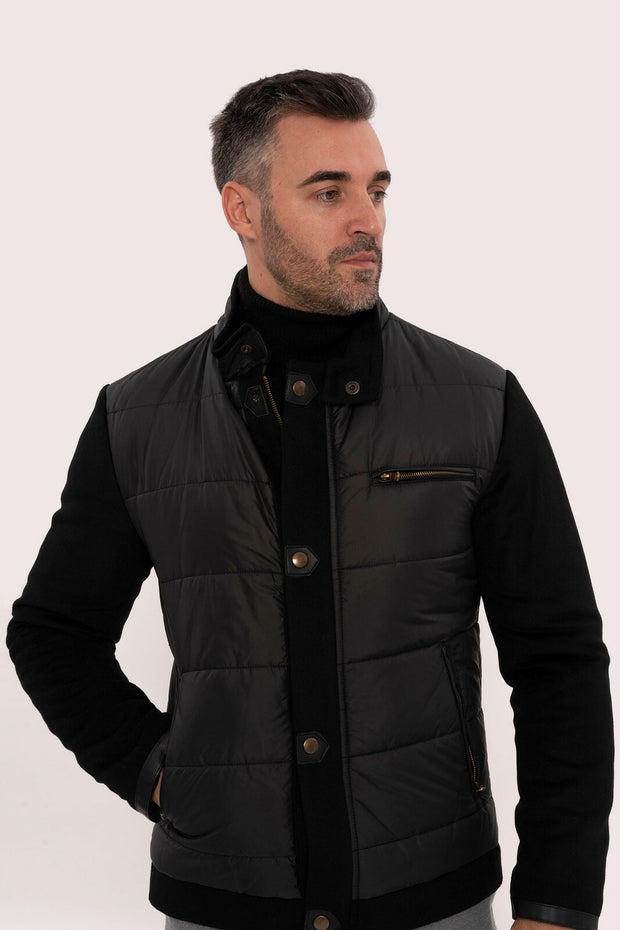 Black Quilted Coat