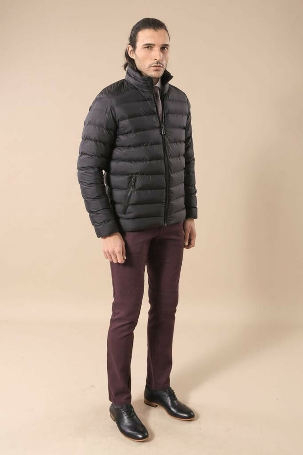 Black Short Men Down Jacket | Wessi