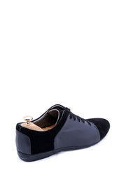 Black Suede Lace Up Shoes | Wessi