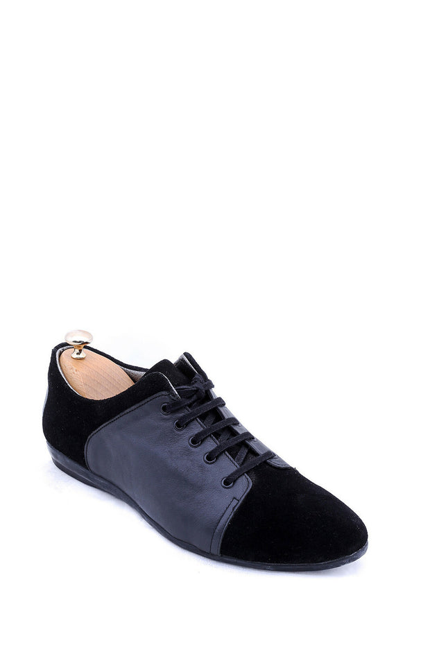 Black Suede Lace Up Shoes | Wessi