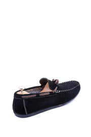 Black Suede Loafer Shoes | Wessi